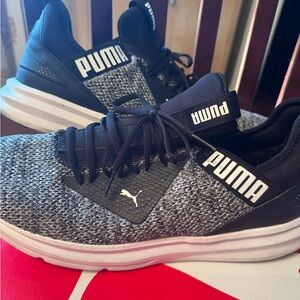 Puma men’s size 13 Enzo beta woven black white shoe EUC